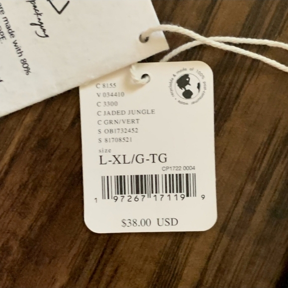 NWT Free people moving to mars printed belt - Jaded Jungle size L/XL - Picture 3 of 10